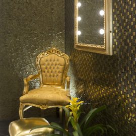 Gold Baroque MF mirror Unica by Cantoni