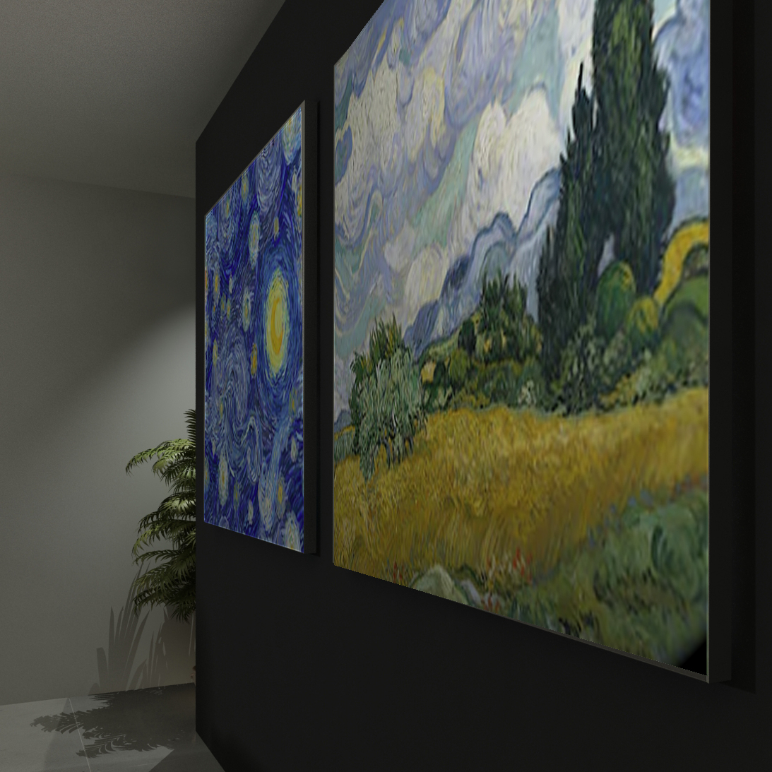 Quadri Luminosi Unica: riproduzioni Van Gogh