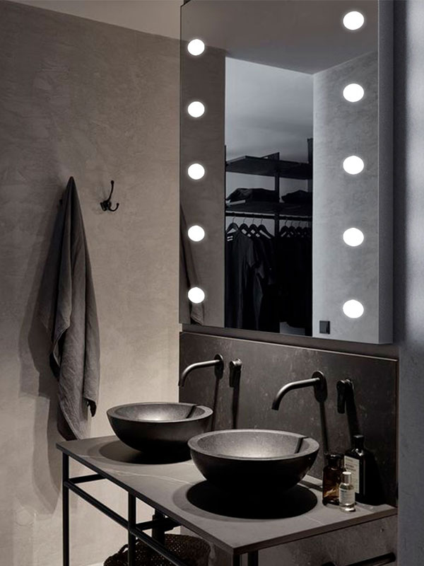 specchio bagno stile industriale