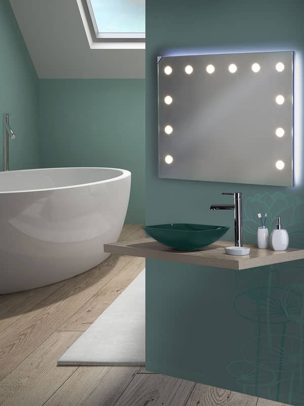 Specchiera bagno con luce e retroilluminato Unica