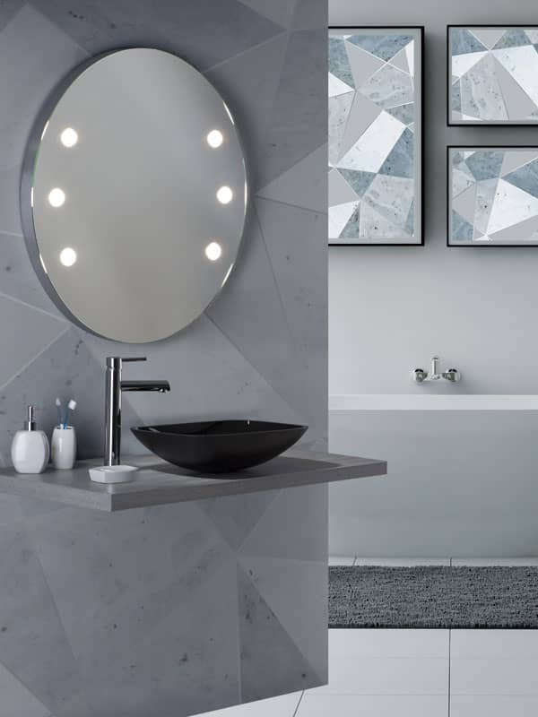 round bathroom mirror MDE