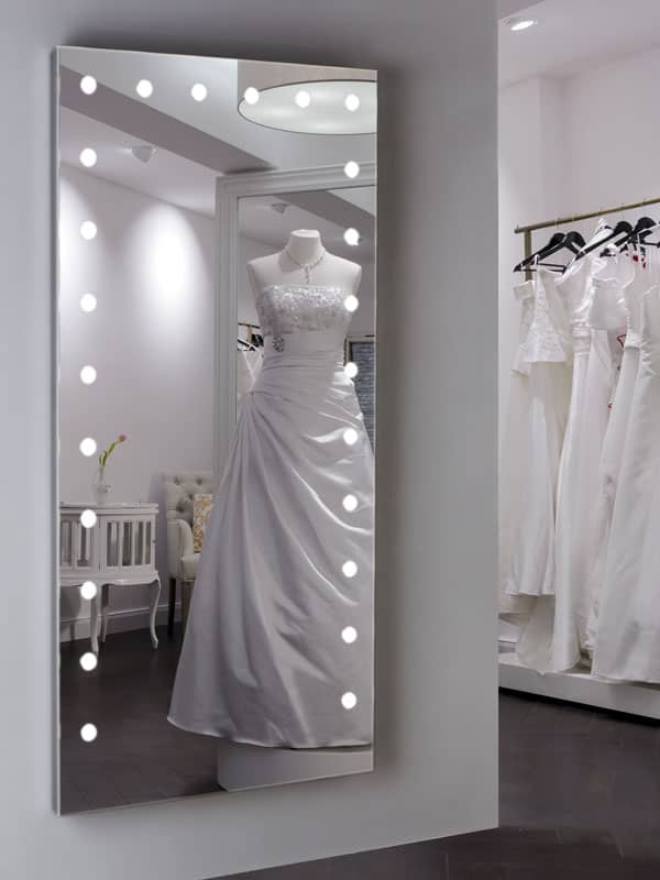 dressing room mirror with lights for stores