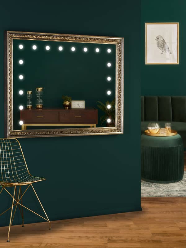 gold frame mirror