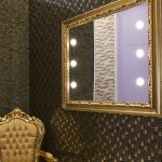 gold wall mirror