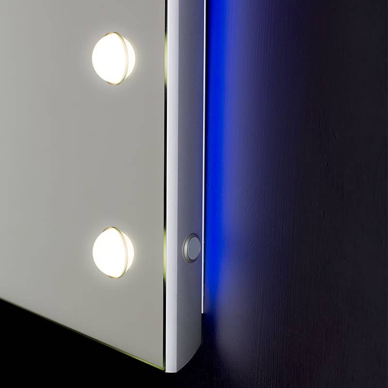 Backlit mirrors with RGB backlighting