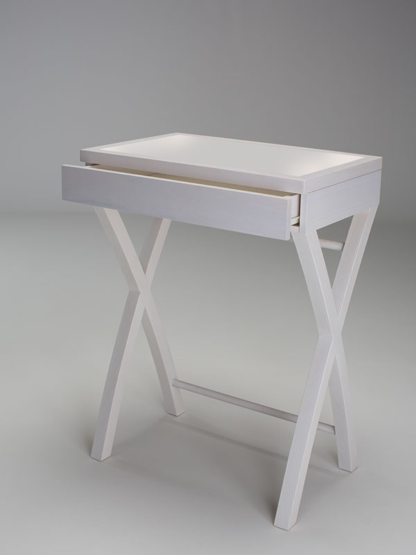 White wooden dressing table